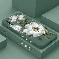 G60 Wild Flower Silicone Phone Case For Motorola Moto G60 G62 G34 G24 G14 G60S G40F G54 G100 G82 G30 G42 G72 G52 G84 G20 Cover