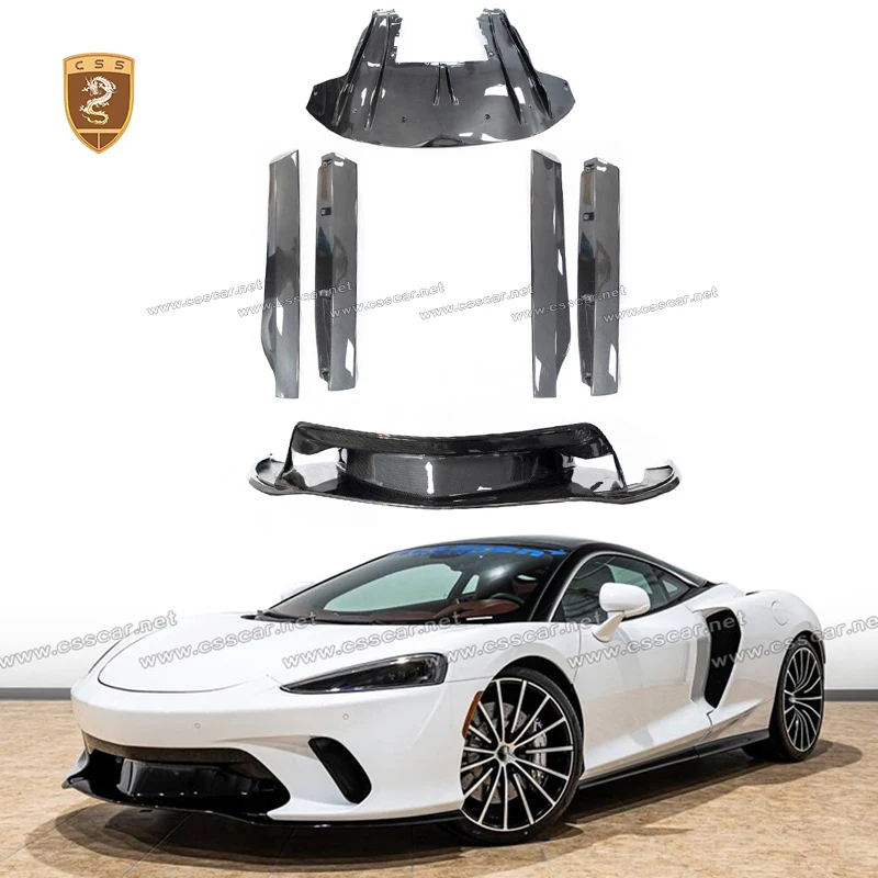 

4Pcs Car Side Skirts Extension Rocker Splitters Diffuser Winglet For Mclaren GT OEM Style Front Rear Bumper Protection Bodykits