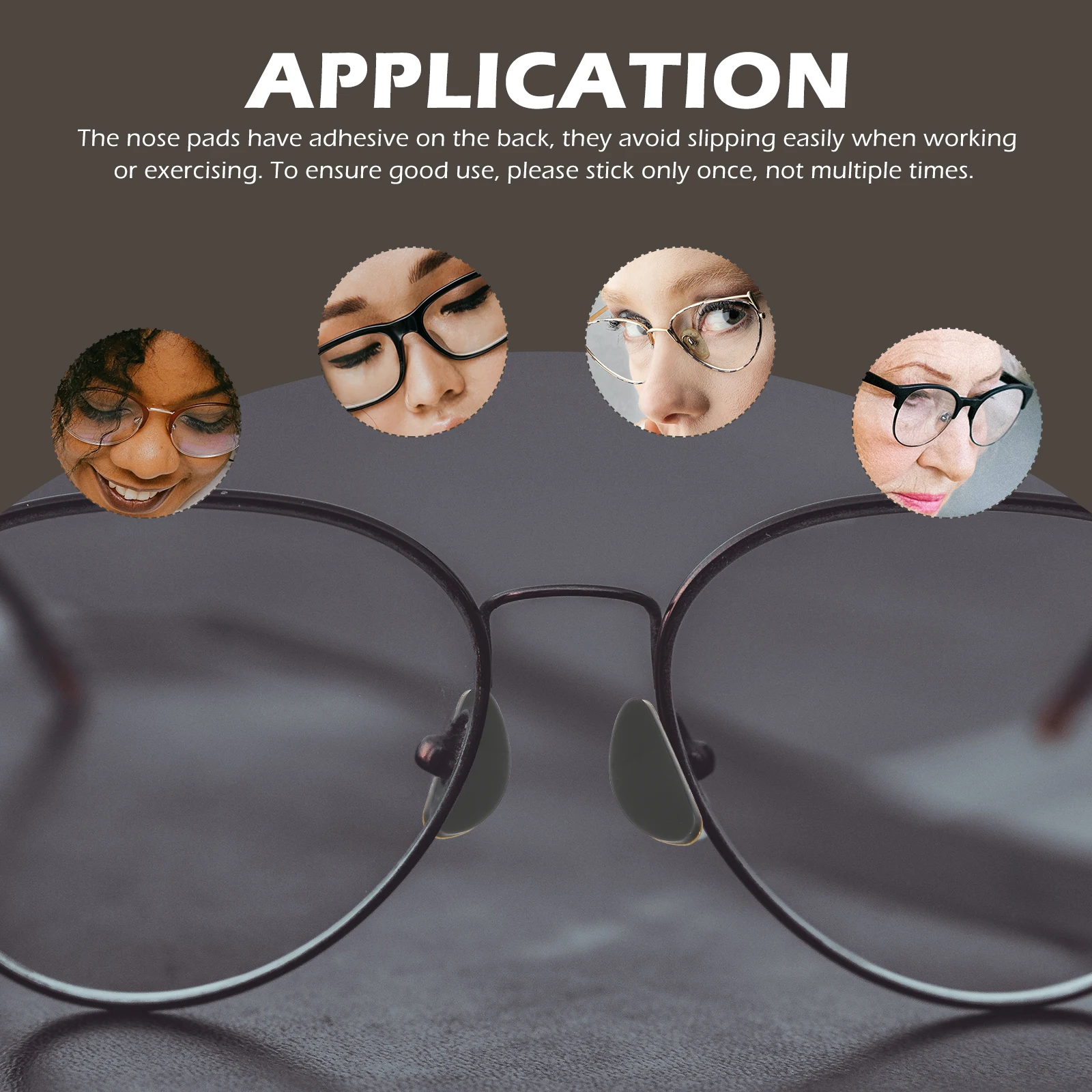 

Glasses Nose Pad Silicone Replacement Anti skid Comfortable Support for Eyeglasses Fits Nose Bridge Practical Durable