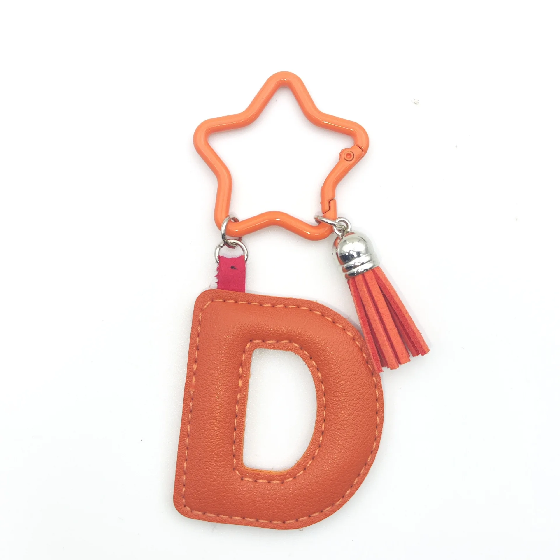 Neuer INS Süßer Acryl-Sternanhänger Leder-Buchstaben-Schlüsselanhänger Vielseitiger Niedlicher Schlüsselanhänger Taschen-Accessoire Anhänger Geschenk Großhandel – Detail 7