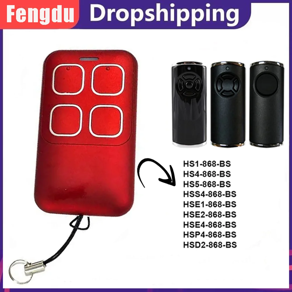 HORMANN BS 868MHZ HSE2-868-BS HSE4-868-BS HS5-868-BS HS4-868-BS HSE1 HS1 HSD2 HSS4 HSP4 4 Channels Garage Door Remote Control