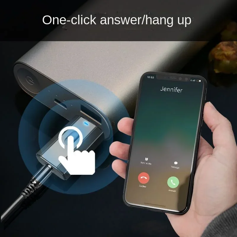 

USB Bluetooth Audio Adapter Receiver/Transmitter 2-in-1 Hot Selling 5.0 Hands-Free Car Bluetooth Receiver