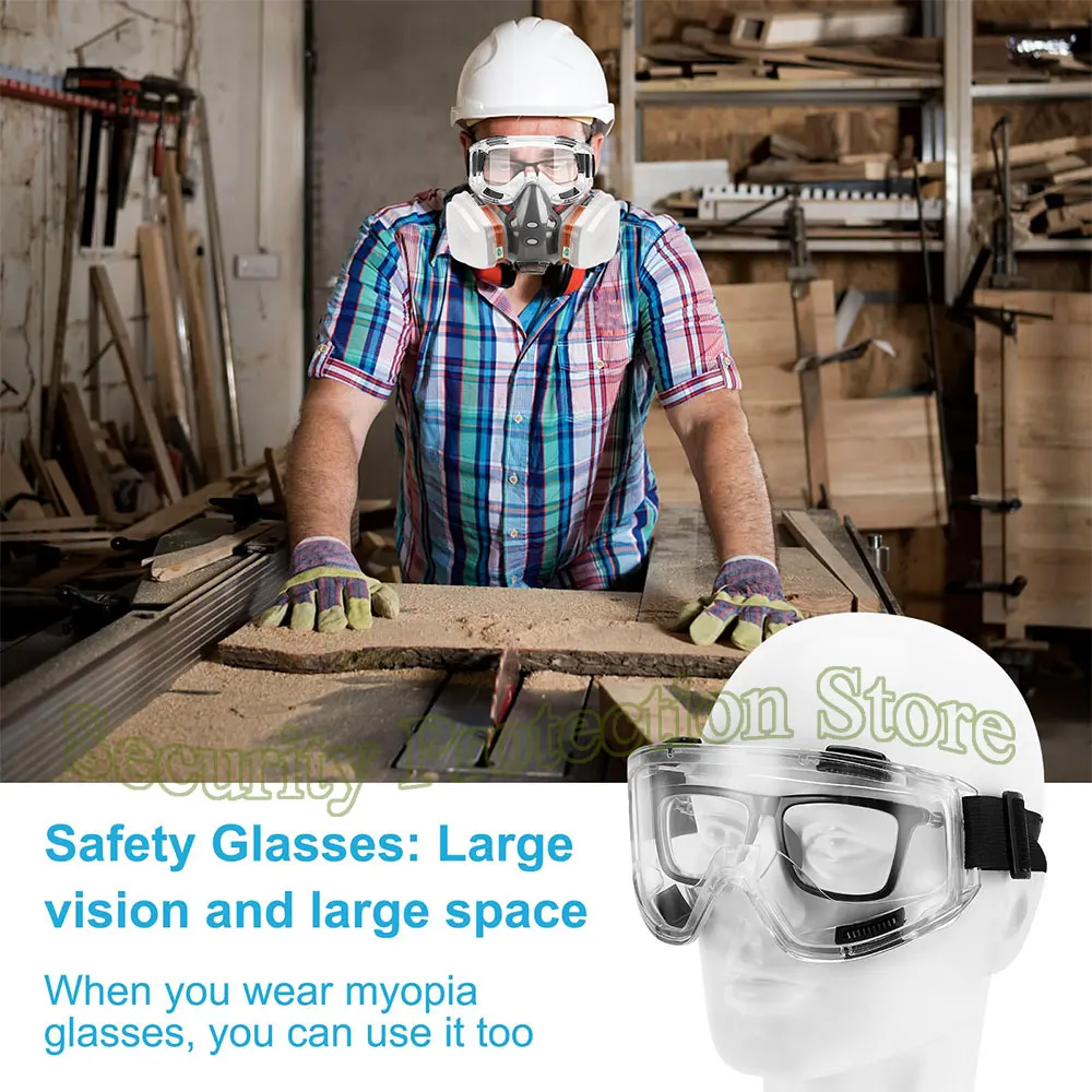 308 Face Gas Dust Mask Chemical Respirator Dual Filters Work Safety Masks Spray Paint Dust Mask With Filter Respirator Reuse