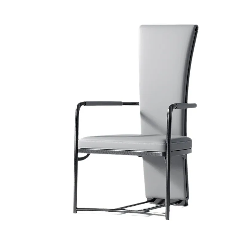 

Light luxury modern tea chair, office, stainless steel, tea table chair