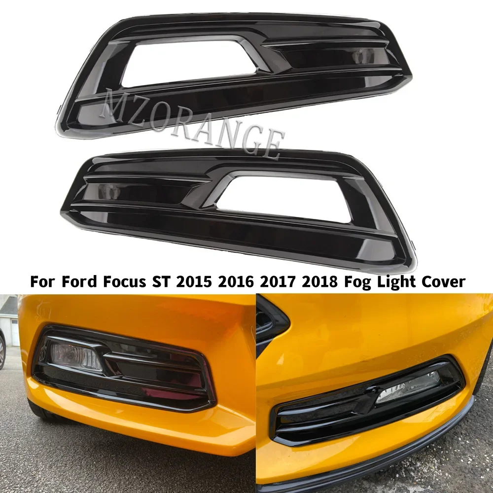 

Front Bumper Grille Fog Light Cover for Ford Focus ST 2015 2016 2017 2018 Foglights Headlights Frame Lid Bezel Car Accessories