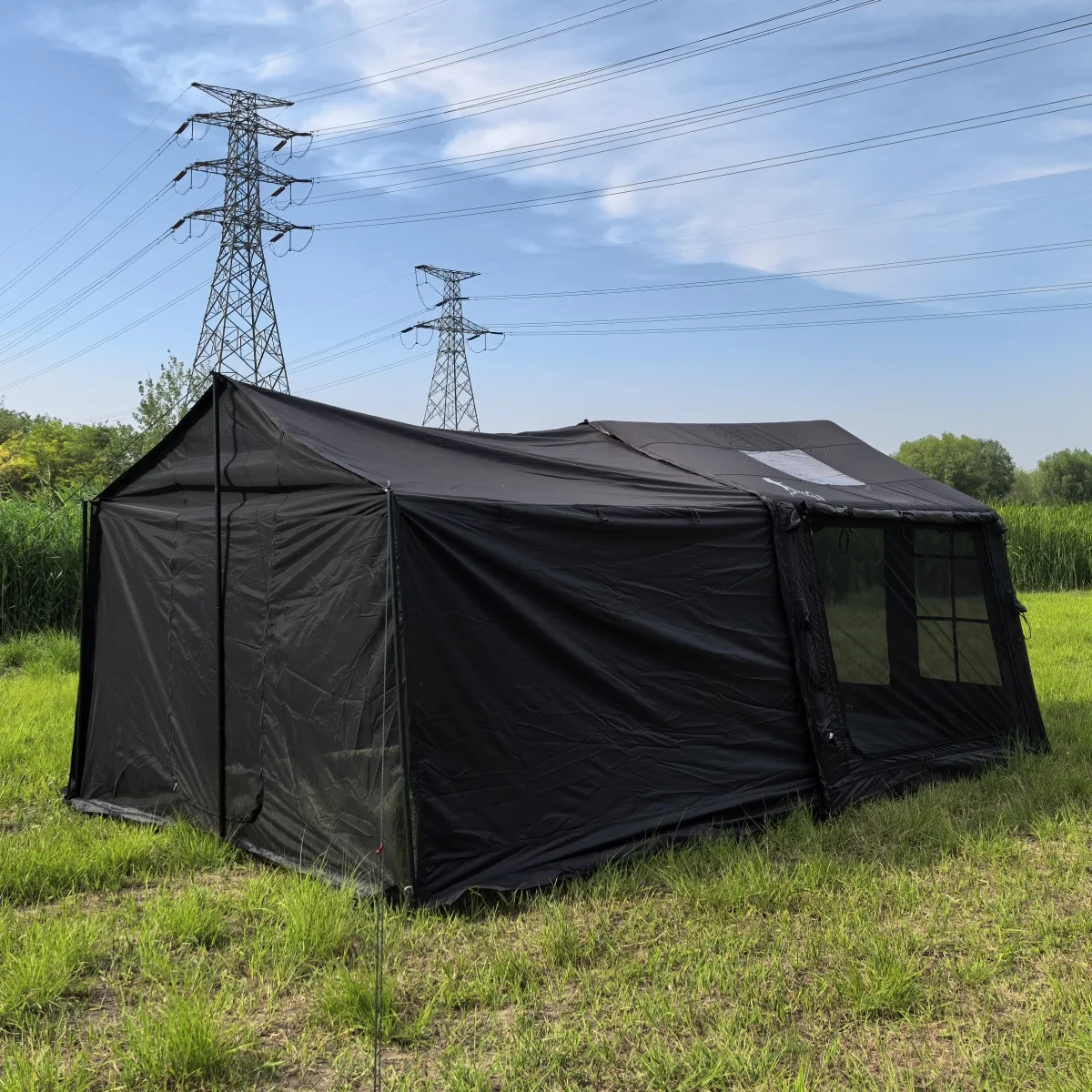 

Виниловая надувная палатка 8 + 8, плоская уличная палатка для кемпинга, дома, путешествий, бесплатная установка, ночная палатка для кемпинга, бесплатная установка