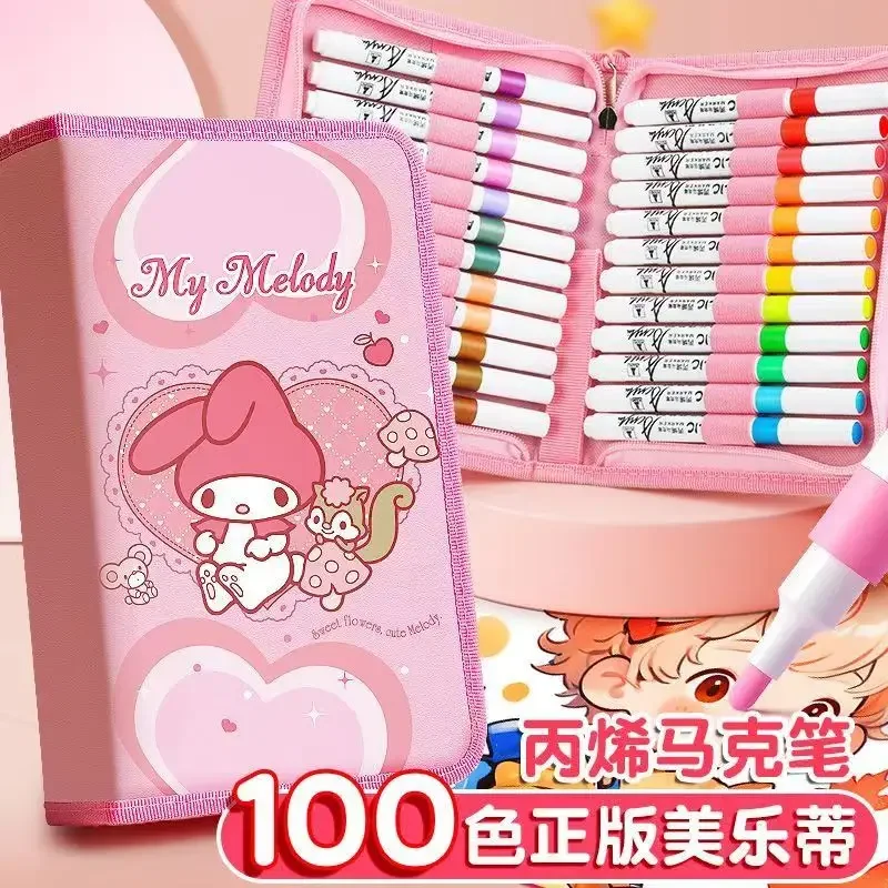 Sanrio cartoon kuromi My melody anime acrylic marker student watercolor pen children baby special art painting brush new style