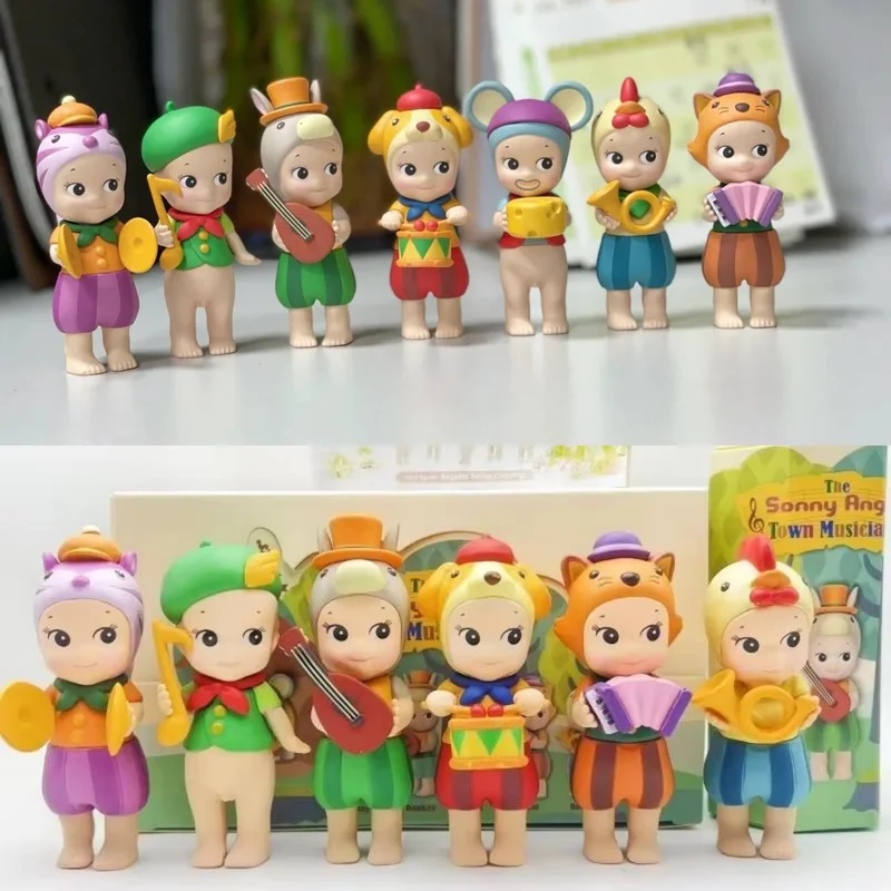 

in stock Sonny Angel Mini Figure Town Musicians Series Donkey Rooster Mysterious Surprise Blind Box Toys Cure Doll Lucky Gifts