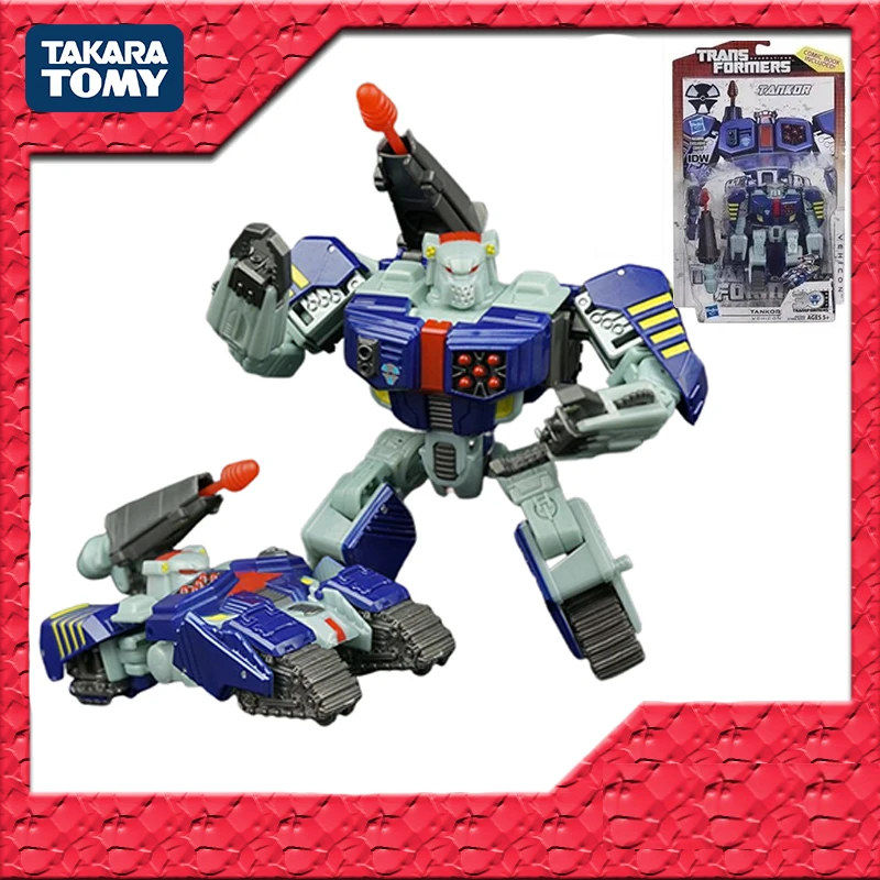 

In Stock Original TAKARA TOMY Transformers 4.0 IDW Deluxe Tankor PVC Anime Figure Action Figures Model Toys