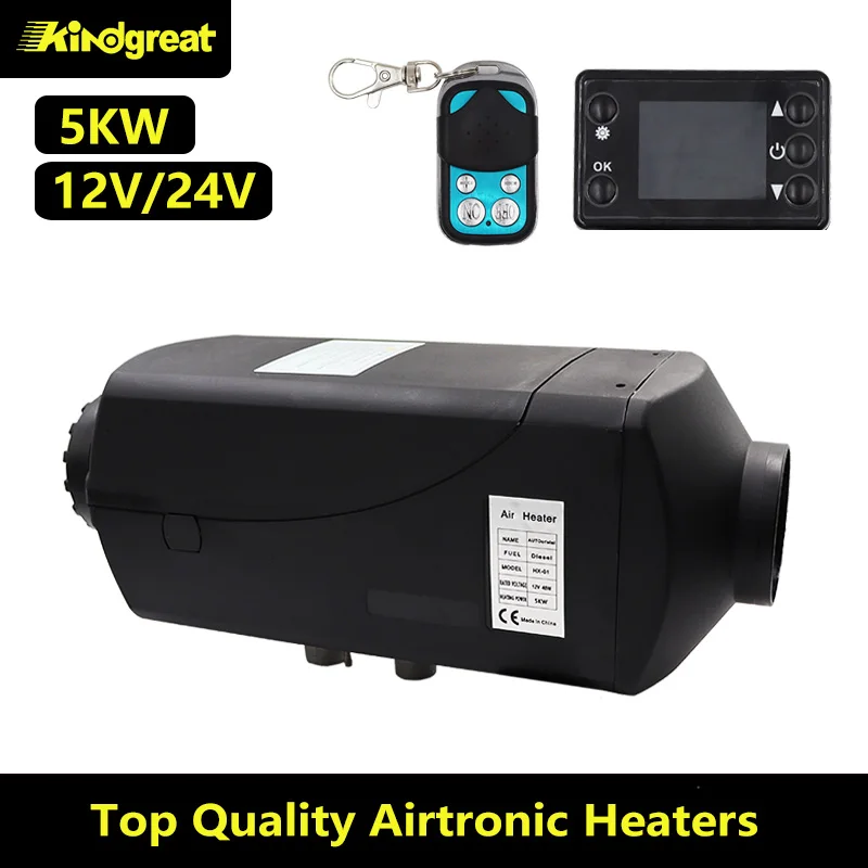 

Air Diesels Heater Parking Heater Car Heater 5KW 12V/2 With Remote Control LCD Monitor for for RV,Motorhome Trailer,Trucks,Boats