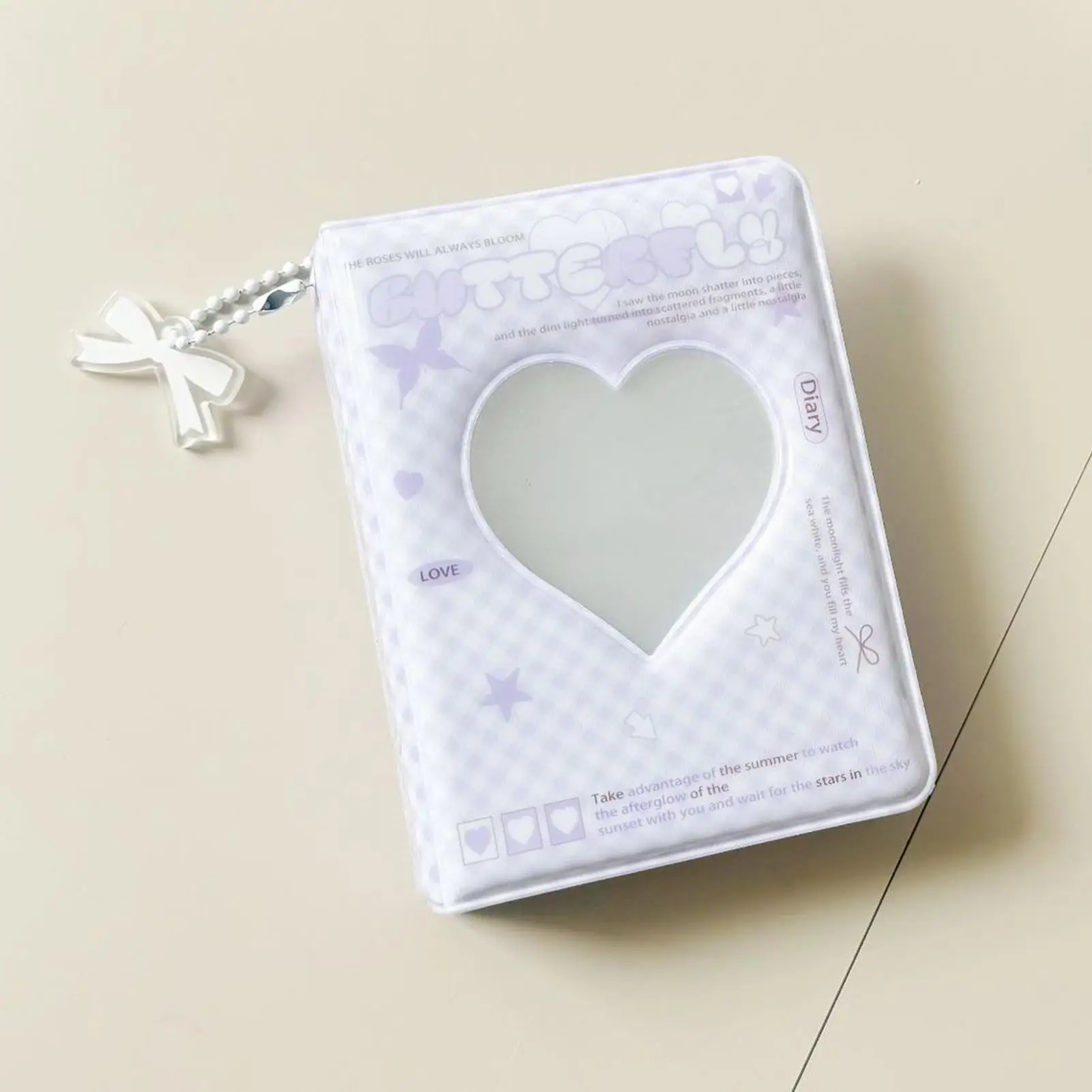 3 بوصة الكورية ins نمط Photocard الموثق 40 جيوب الحب على شكل قلب ألبوم بطاقات بولارويد ألبوم صور حافظة للبطاقات حقيبة التخزين