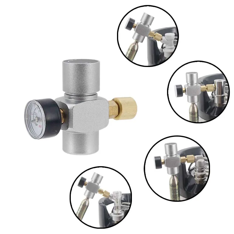 Homebrew Compact Beer Carbonation Regulator 0-30 psi CO2 Mini Gas Charger Beer Kegerator