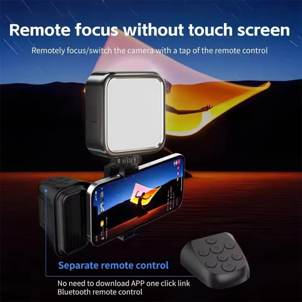 Roreta جديد هاتف صغير بلوتوث مقبض استقرار يده متعدد الوظائف مدونة فيديو Selfie استقرار حامل مصراع تصوير الهاتف