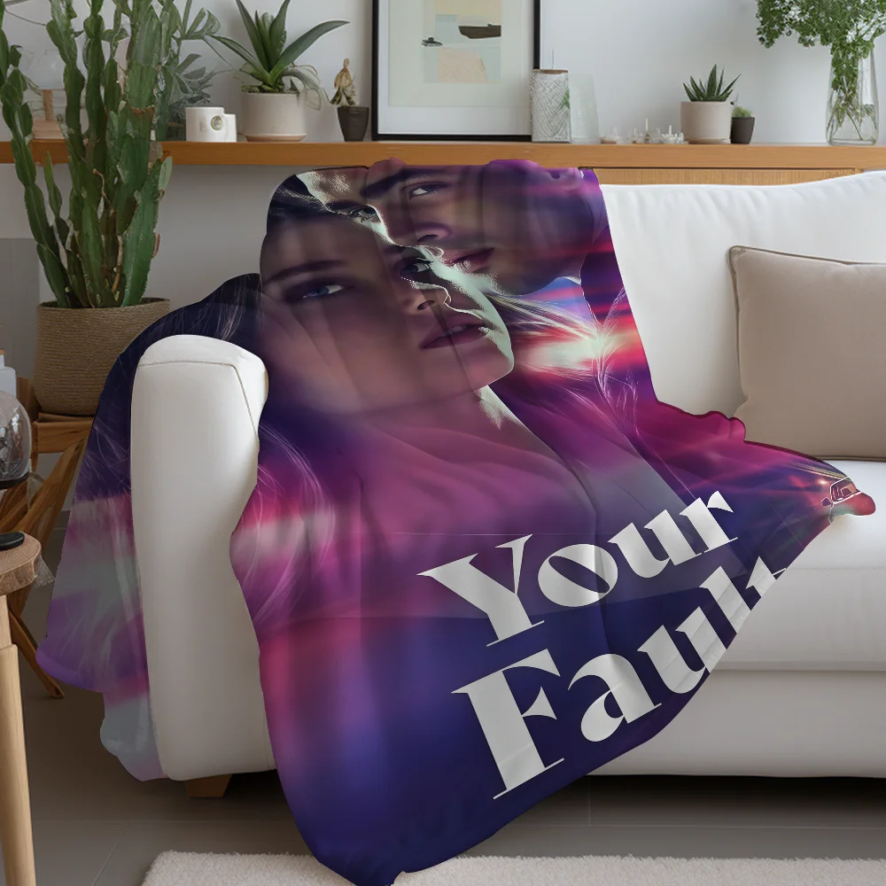 بطانية Love Movie Y-Your دافئة وناعمة مناسبة لغرفة النوم وغرفة المعيشة والأريكة والسرير والمكتب والسفر والتخييم