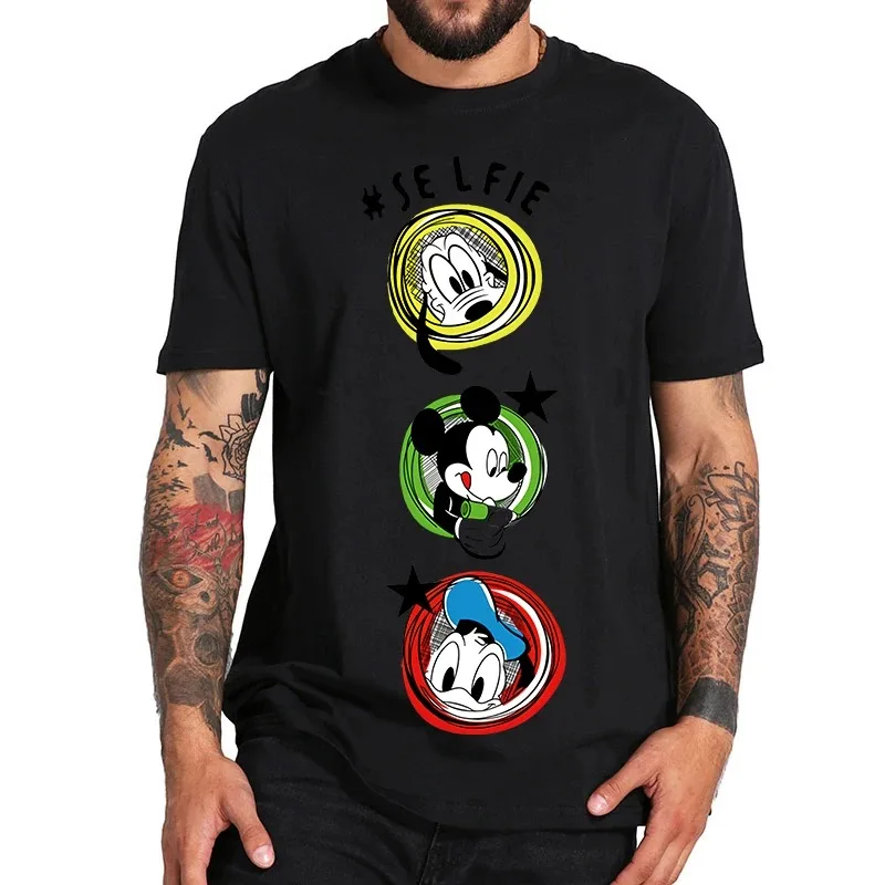 Disney T-shirt Unisex Marvel Superhero Tshirt Cute Cartoon Avatar Print T Shirt Summer Daily Short-sleeved Streetwear Tops Tees