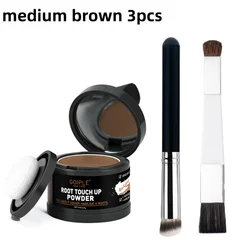 GOIPLE 3pcs/Set Hair Roots Touch Up Powder Fast Cover Gray Hair Beard Eyebrow Temporary Dyeing Powder Men Women Makeup Products