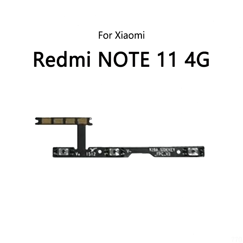 Power Button Switch Volume Mute Button On / Off Flex Cable For Xiaomi Redmi NOTE 11 Pro 4G 5G 11E 11S 11T 11R