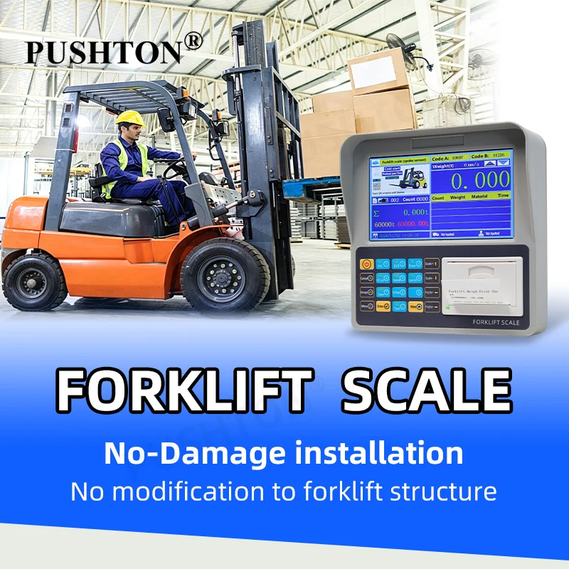 Industrial Forklift Electronic Scale PUSHTON PSD5000 20Ton Maximum Weighing Capacity High Accuracy LCD ABS Factory Logistics