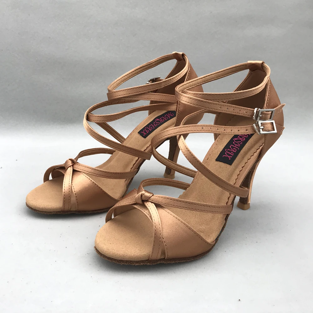 Scarpe da ballo latino da donna professionali di nuova moda scarpe da salsa da sala scarpe da tango scarpe da festa e da sposa 6209DTN spedizione