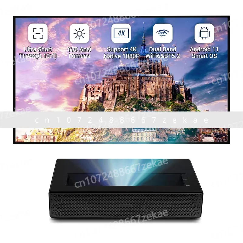 

Новейший лазерный проектор D068 со сверхкоротким расстоянием, 4K-проектор, полное высокое разрешение, 1080P, видеопроектор для домашнего кинотеатра