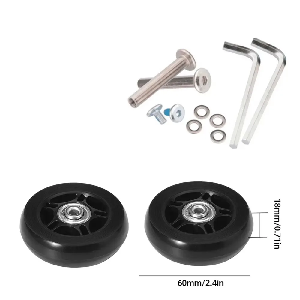

40-70mm Travel Luggage Silent Casters Wear Resistant Flexible Suitcase Repair Kit Strong Load-Bearing Quiet Rolling