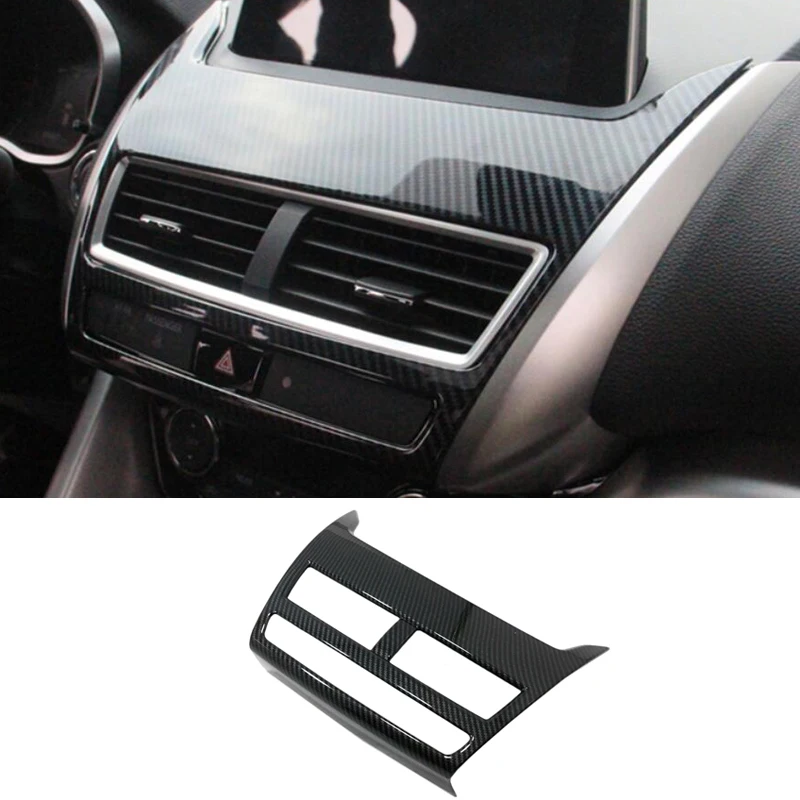 For Mitsubishi Eclipse Cross 2018 2019 2020 2021 Accessories Dashboard Multimedia Panel Cover Trims Overlay