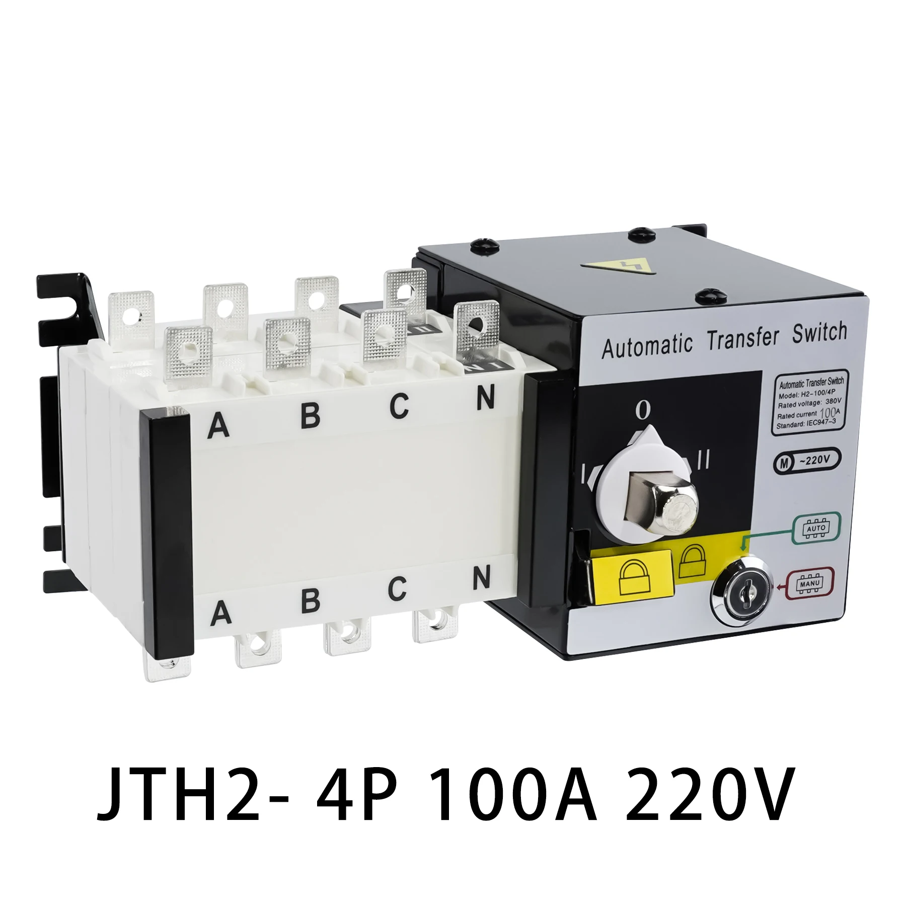 interruptor de transferencia automatica jotta ats 100a 220v 230v 380v 440v polo fase 01