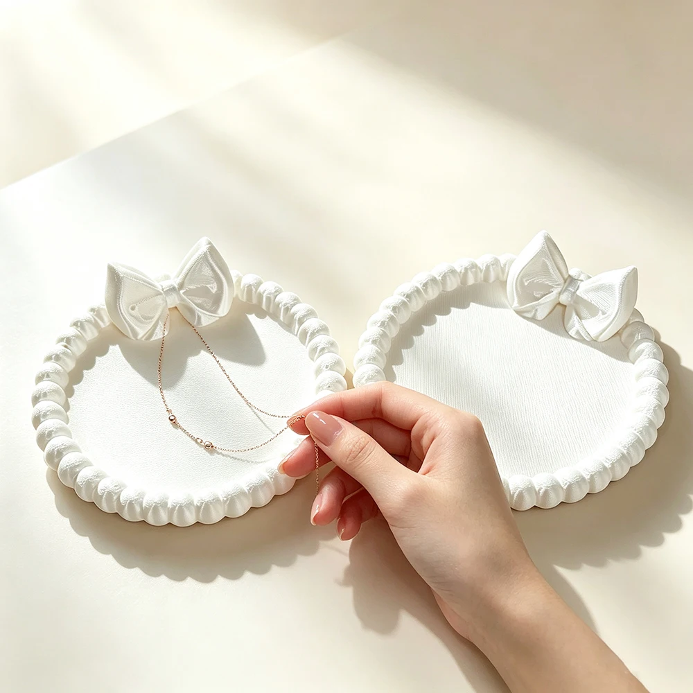 3d Printed Bowtie Storage Dish, Exquisite Jewelry Tray, Entrance Hall Earring Ring, Niche Desktop Decoration