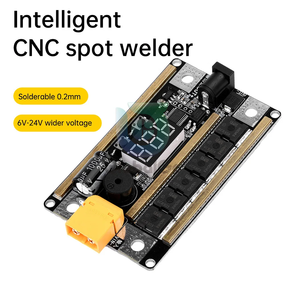 

Spot Welder DIY Kit 99 Gears Power Adjustable Mini Spots Welding Machine Control Board for Welding 14650 17490 18650 Battery