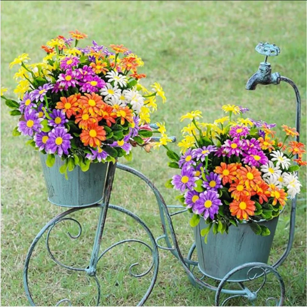 Simulated Bouquet Chic Decorative Flower Arrangement Faux Floral Decor Allergy-Friendly Artificial Daisy Flower For Offices