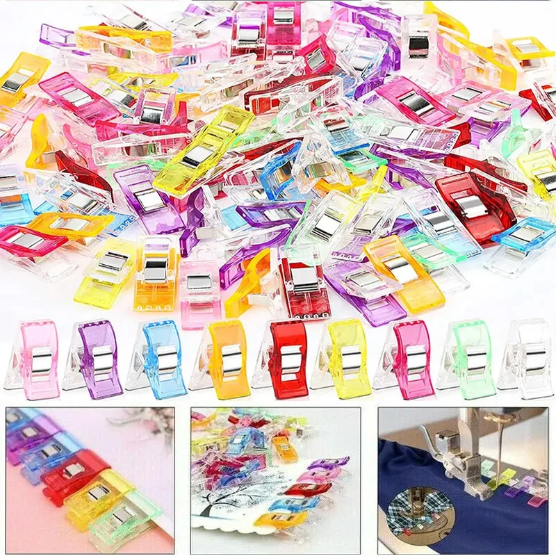 

20/50 шт. разноцветные пластиковые зажимы для шитья