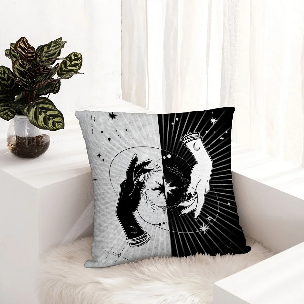 

Celestial Hands Art Print Pillow Case Plush Fabric Soft Pillowcase Double Sided Print Sofa Cushion Cover Throw Pillow Cover
