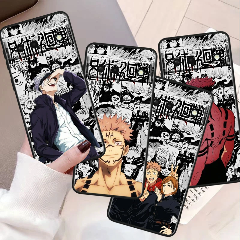 Jujutsu Kaisen Cool Gojo TPU Silicone Black Cover For Google Pixel 8 7A 7 6A 6 5A 5 5XL 4A 4XL 4 Pro 5G Phone Case