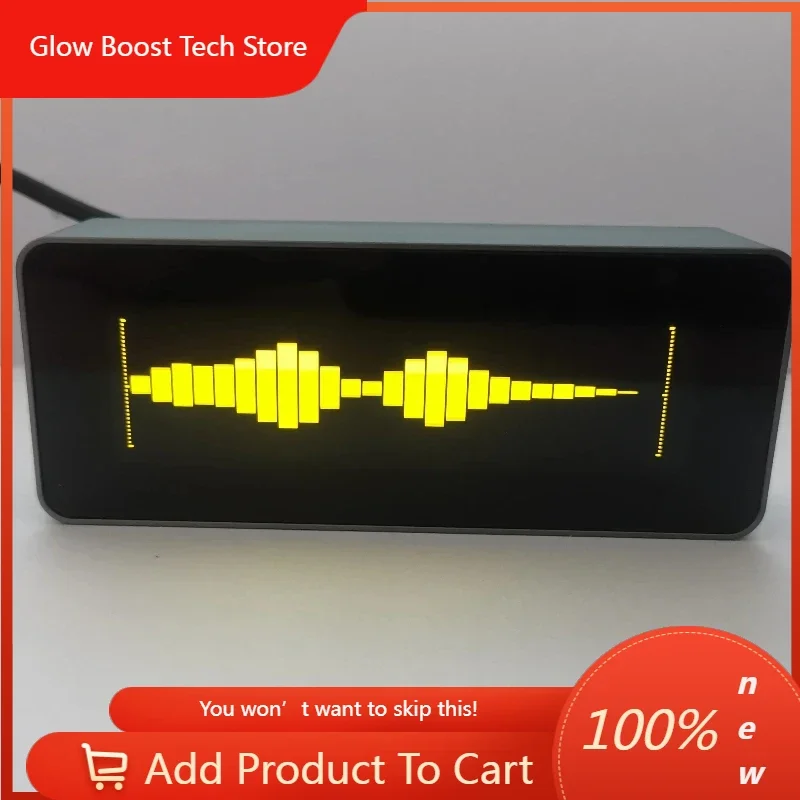 

GBDIY Голосовое/линейное управление 25664 OLED Музыкальный аудиоиндикатор спектра Усилитель Регулируемая скорость Режим AGC