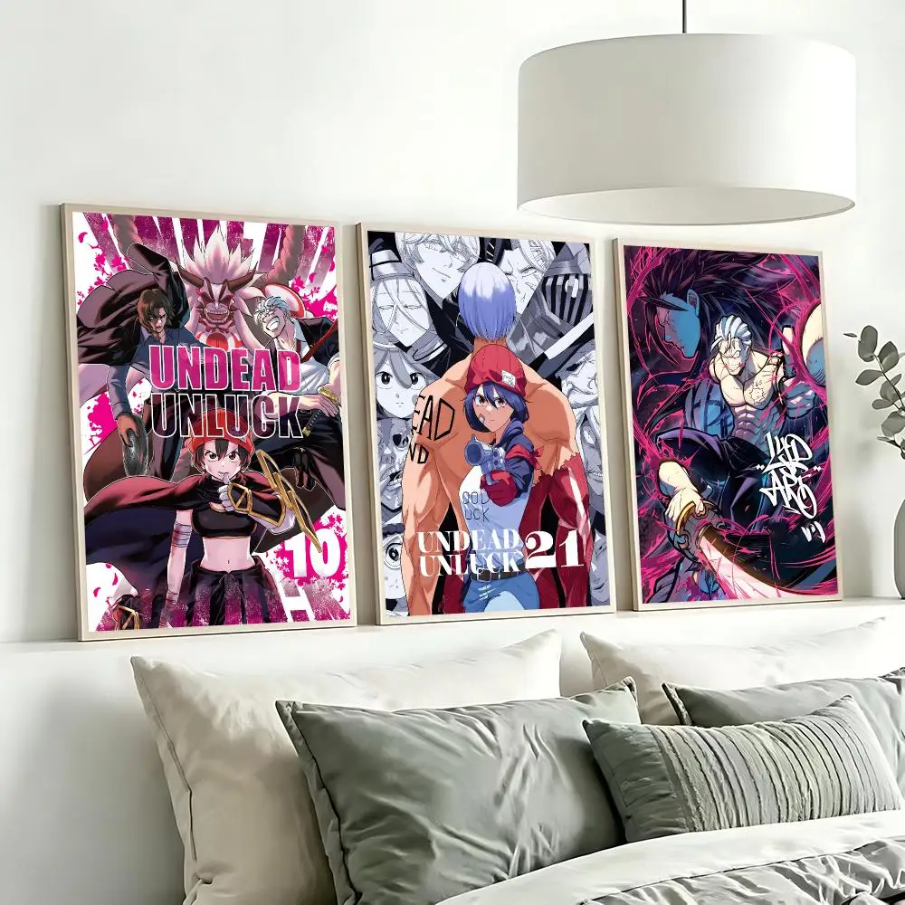 anime Undead Unluck Poster Poster HD Printing Modern Minimalist Style for Home Decor for Bedrooms Home home office Gift