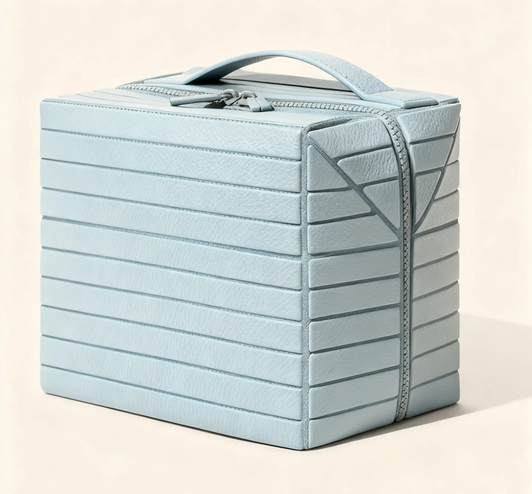 Sac de rangement Simple et pratique pour adultes, grande capacité, sac de maquillage 3D rayé pour les déplacements et les déplacements, sac à main léger et étanche en Pvc