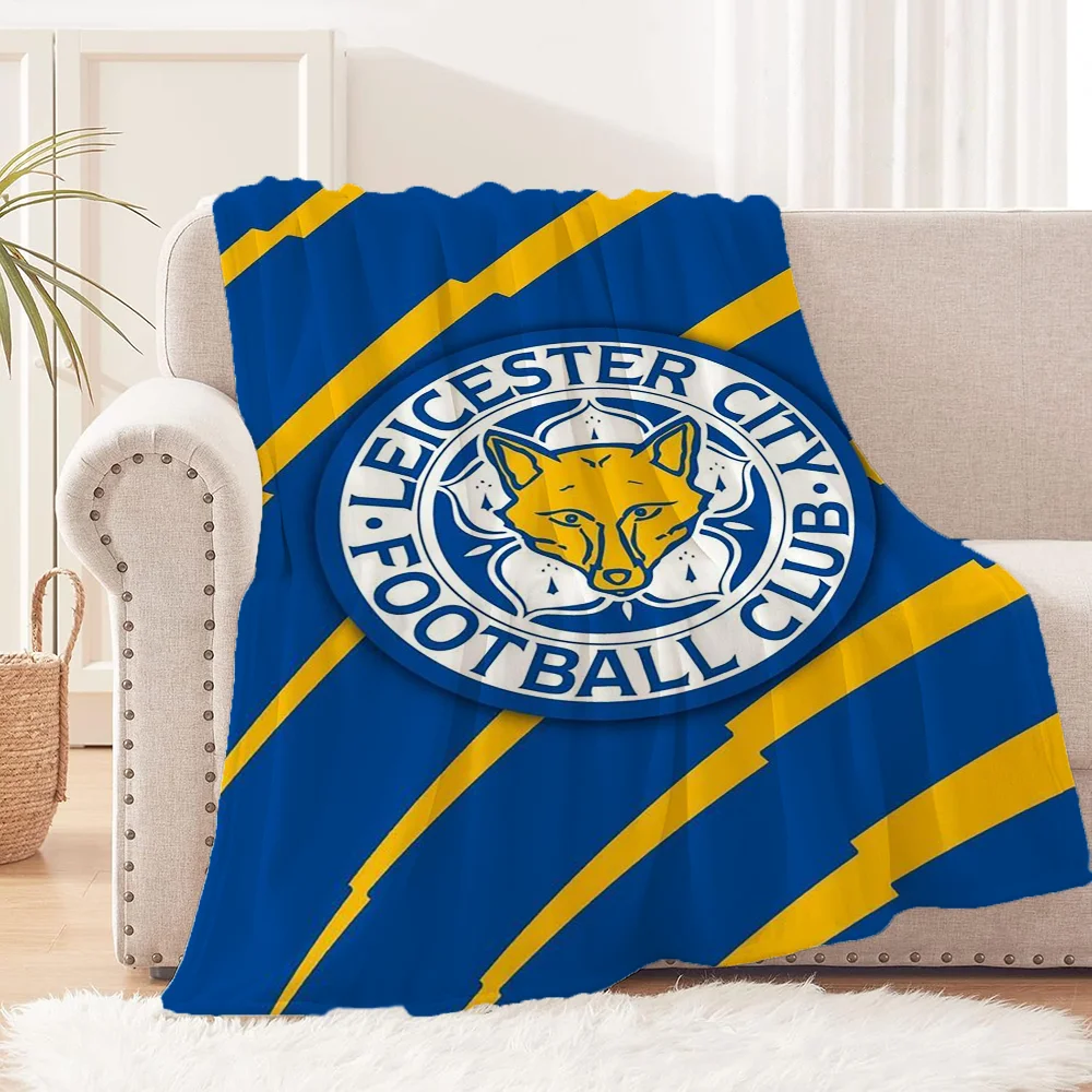 L-Leicester City F.CS Personalized Blanket Bed Football Thermal Blankets for Bed Throw Blankets for Adults Blanket King Size