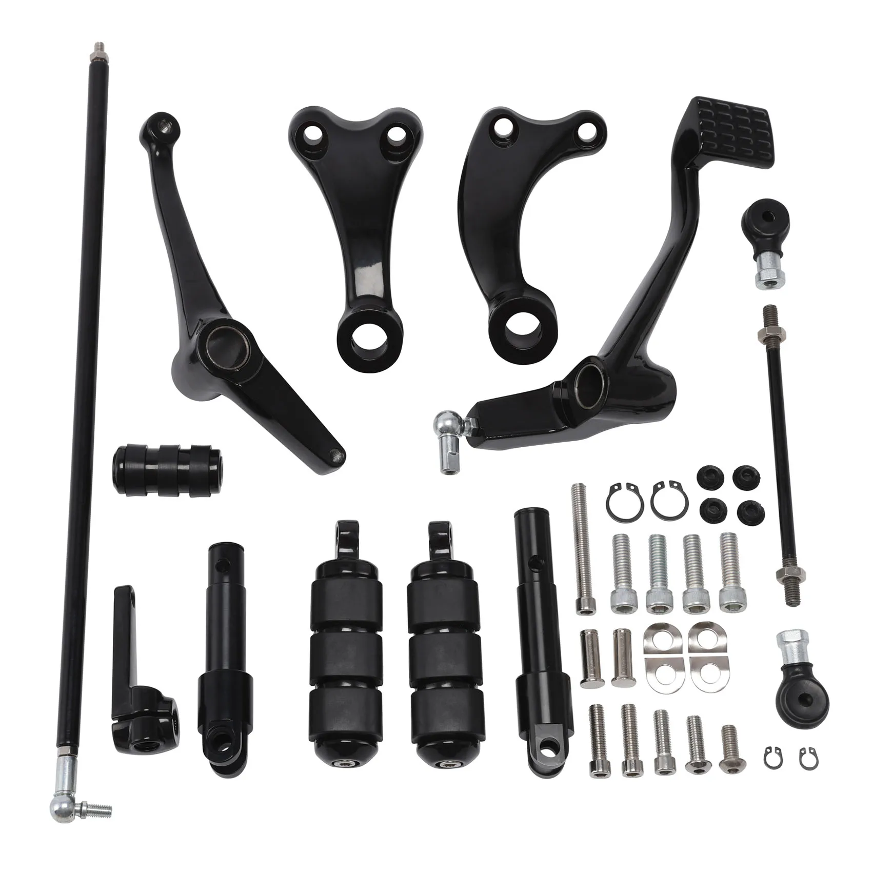 Forward Control Pegs Levers Linkage Fit For Harley Sportster XL883 1200 2004-2013 Motorcycle Accessories