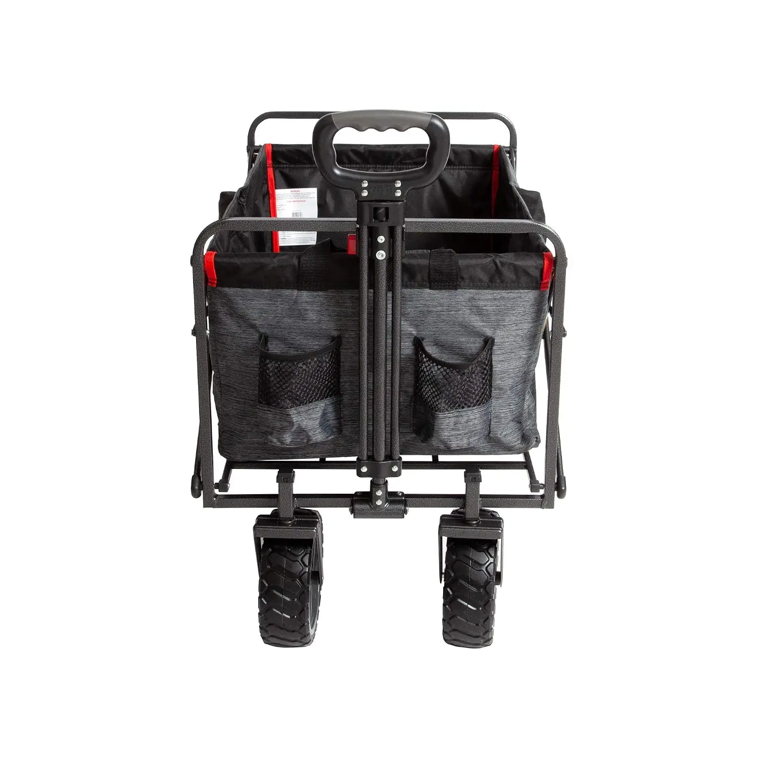 Heavy Duty Collapsible Folding Utility Wagon Cart with Cargo Net for Outdoor Camping Beach Grocery All Terrain, Customized