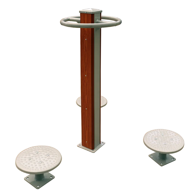 

Fitness Equipment Outdoor Activities Park Plastic Wood Three Twist Waist Community Fitness Equipment