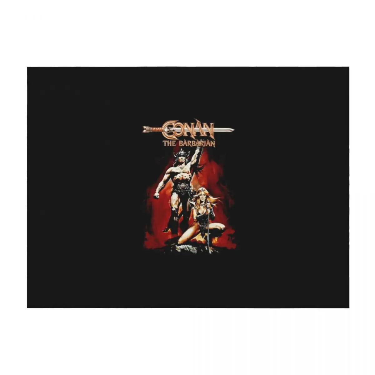 

Conan the Barbarian Throw Blanket Flannel Decoratives wednesday christmas gifts Blankets