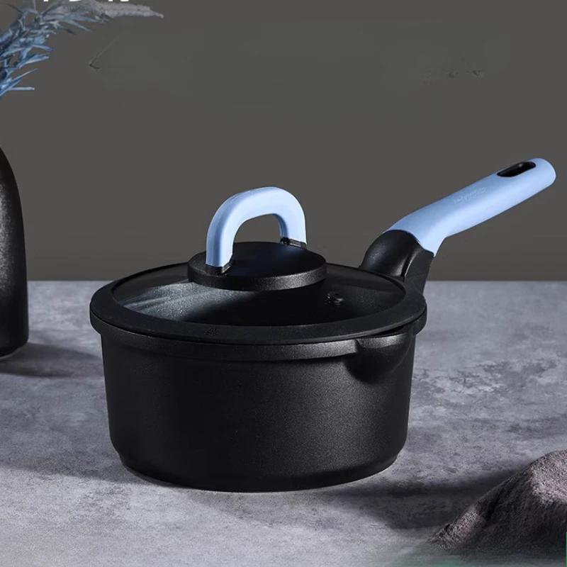 

Small Milk Pot,Baby Food Pots,Frying and Steaming Integrated Non Stick Pan,Titanium Cooker Kitchen Hot Soup Instant Noodle Pot