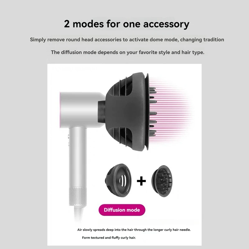 Diffuser Attachment For Dyson Hair Dryer HD16 Wave+Curl Dual Purpose Diffuser   Styling Nozzle Styling Tool Set A