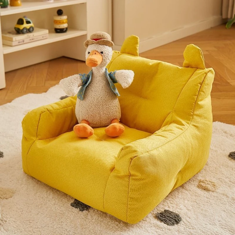 INS Schattige Baby Luie Bank Mini Zitzak Katoen-ramee Casual Zetel met Vulling Kinderbank Lezen Tatami kindermeubilair