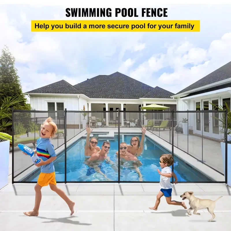 Custom DIY Temporary Portable Folding Child Removable Plastic Vinyl PVC Panel Mesh Swimming Safety Pool Fence with Lockable
