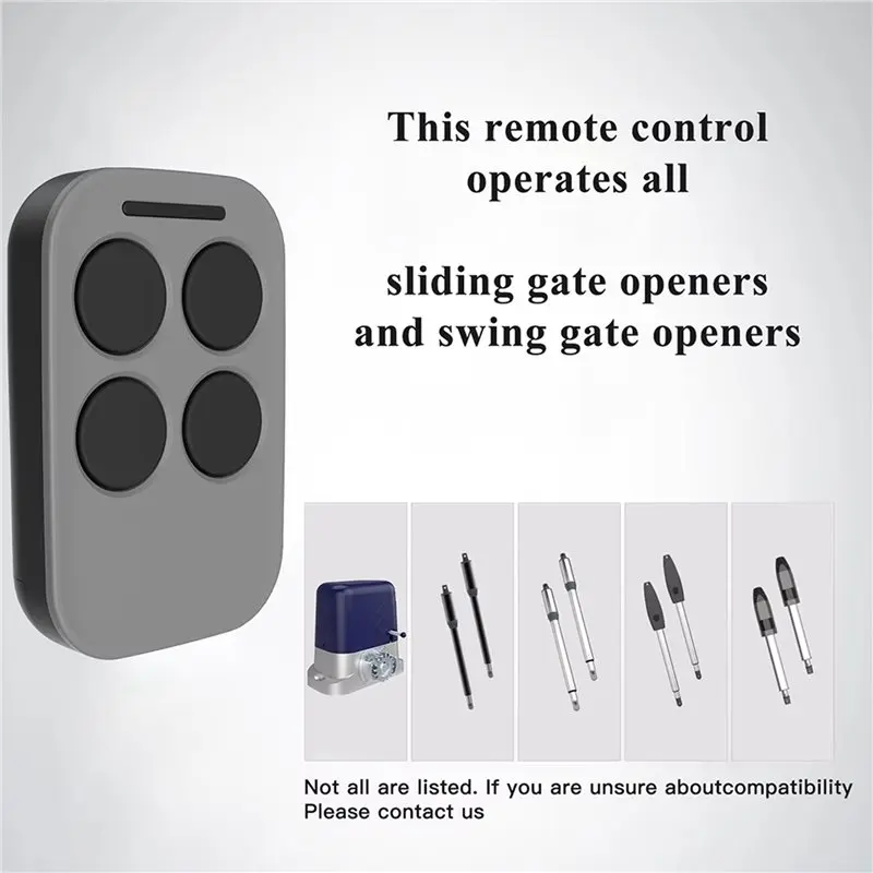 B29C-4X 433.92Mhz Rolling Code Remote Control For Automatic Swing Sliding Gate Opener Wireless Remote Long Distance Reception