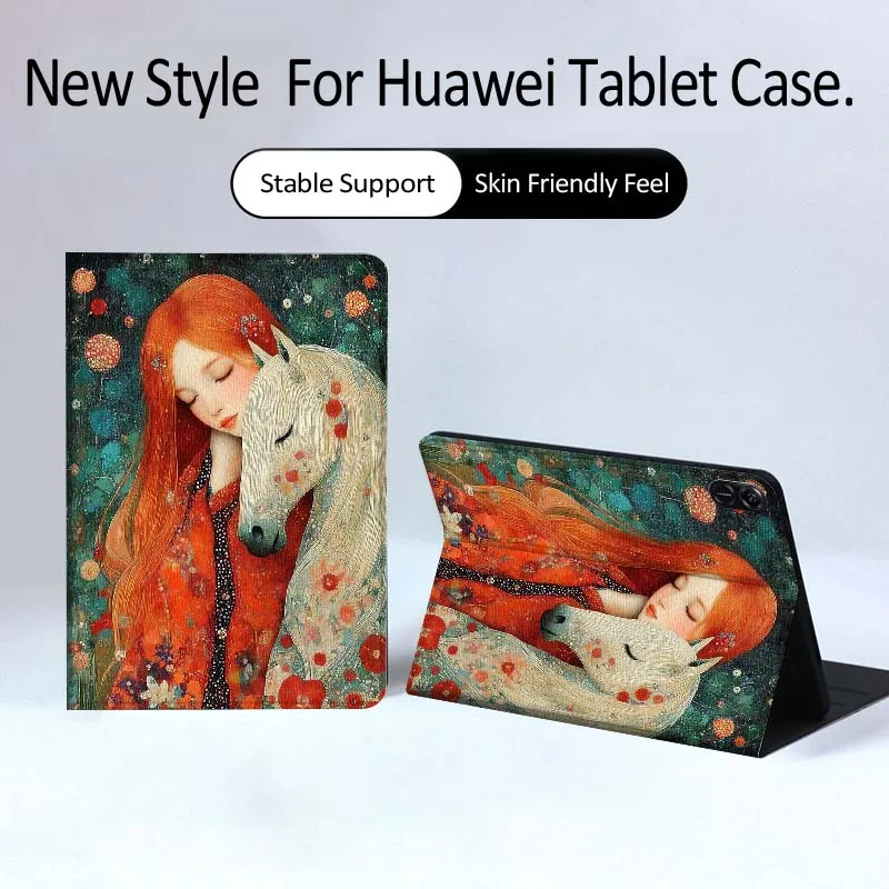 

Anime Design Girl Pattern For Huawei MatePad Pro Air 12 X Honor Pad 8 V8 9 13 GT GT2 3 12.6 13.3 Inch Tablet Case