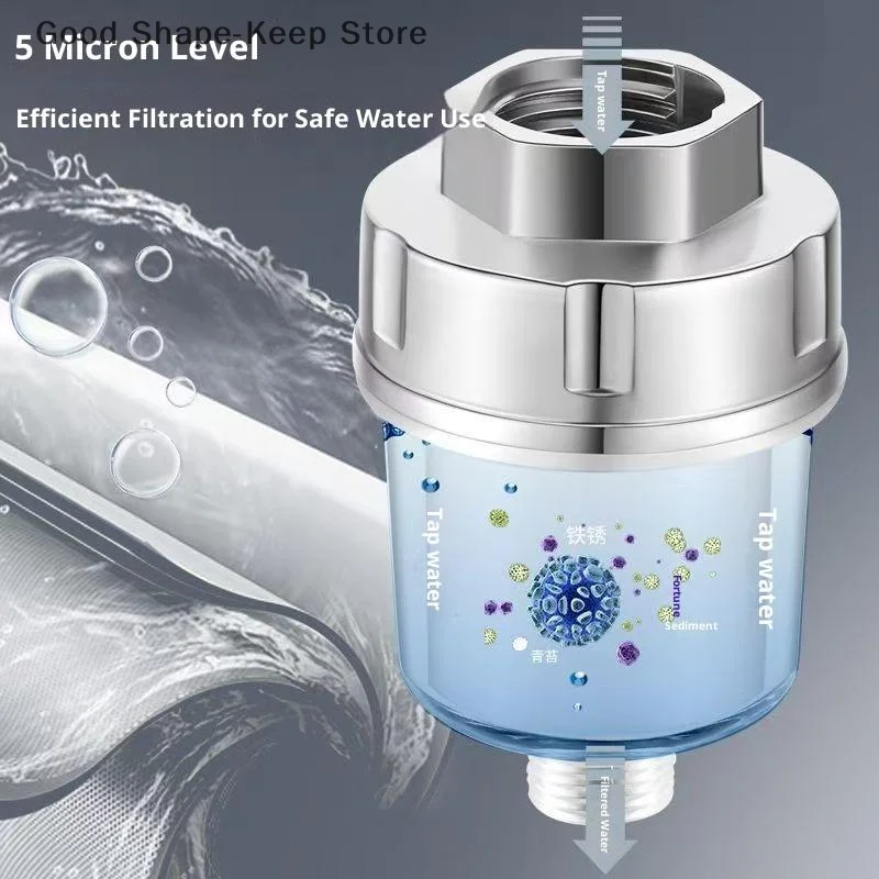 منقي مخرج المياه بفلتر قطن PP، مجموعة صنبور عالمية قطعة واحدة للحمام المنزلي والمطبخ