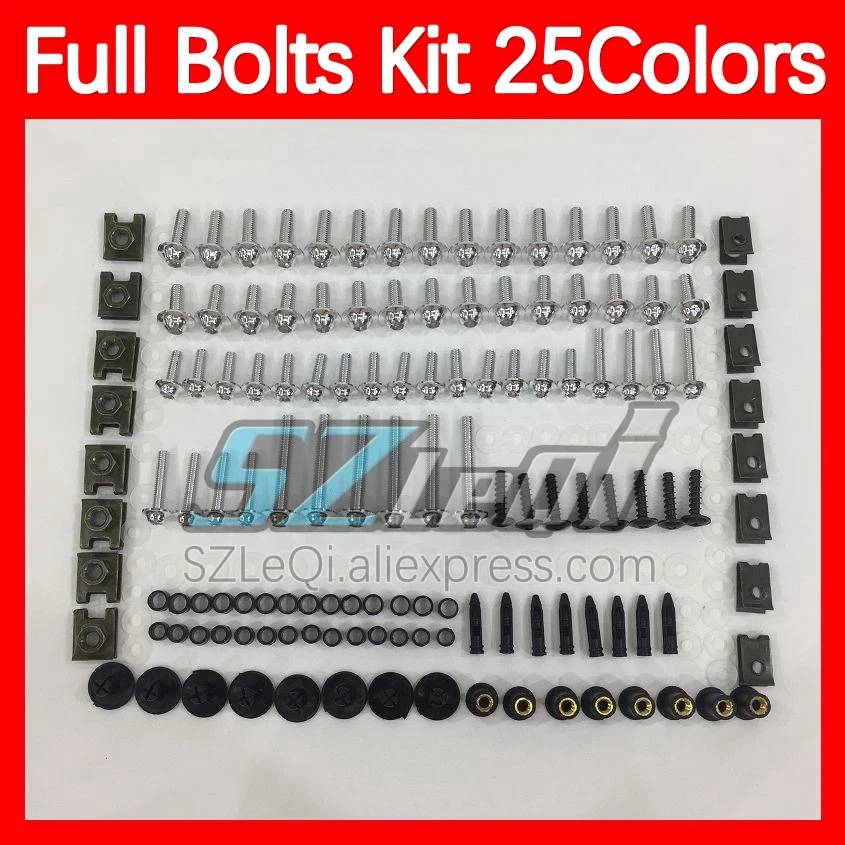 Fairing Bolts Full Screw Kit For Aprilia RS4 RS 125 RS125 06 07 08 09 10 11 2006 2007 2008 2010 2011 Body Bolt Screws Nuts 268ps