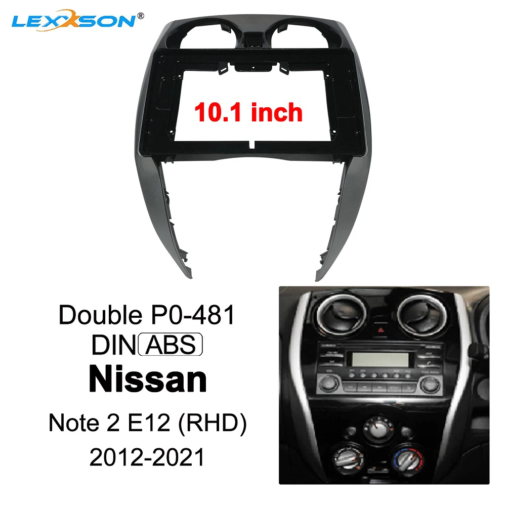 10.1 Inch Car Facial Panel For Nissan Note 2019+ Stereo 2Din Dash Mount Installation Accessories Car Radio DVD Frame Install Kit